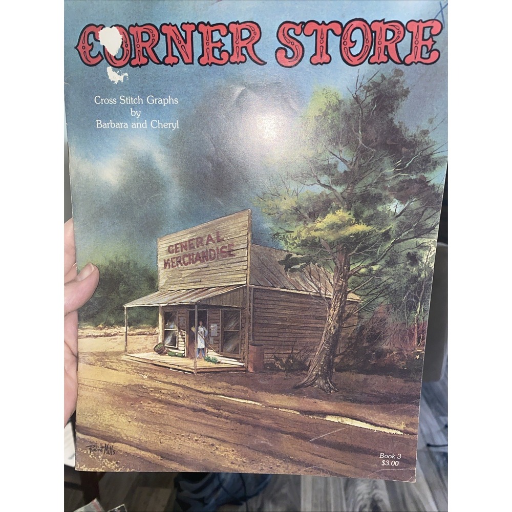 Vintage Corner Store by Barbara and Cheryl cross stitch 16 patterns book 3